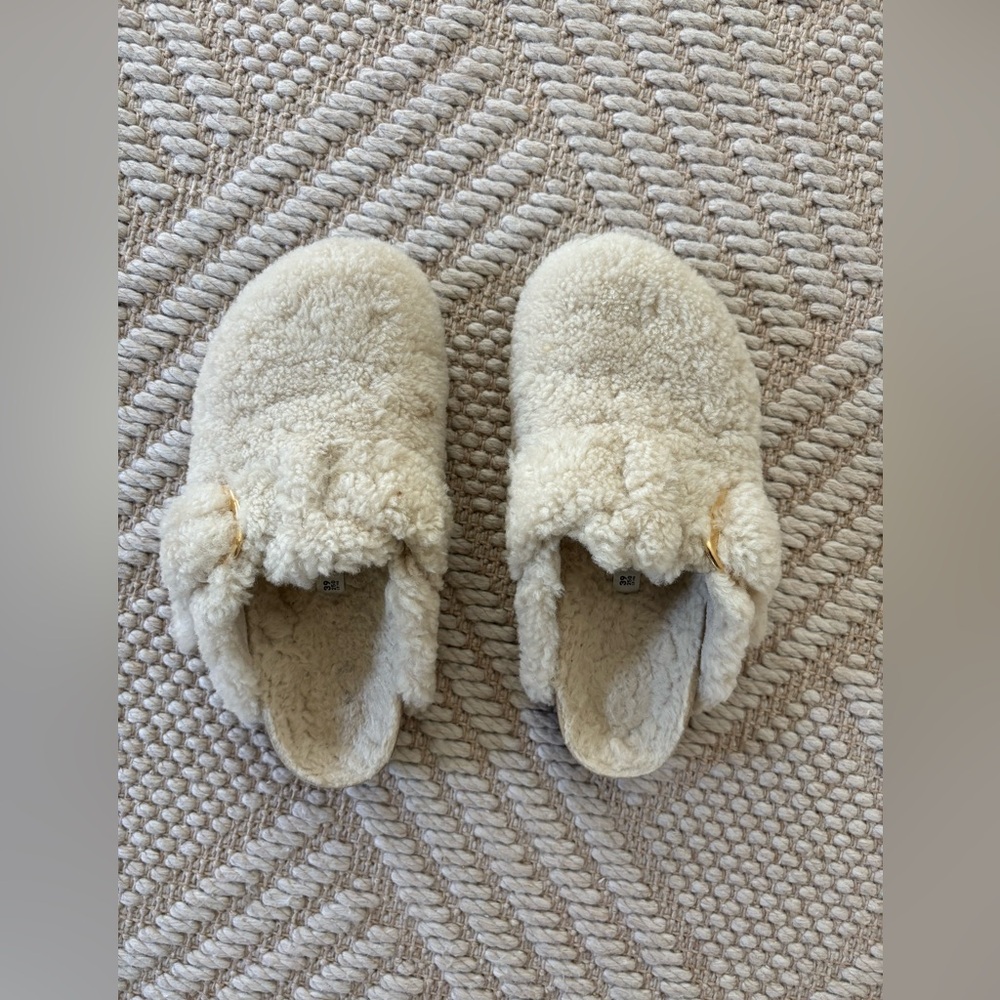 Birkenstock Big Buckle Boston Shearling Clogs size 9 (39)